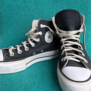 Converse Chuck Taylor All Star Lift Hightop Platform Black Sneakers